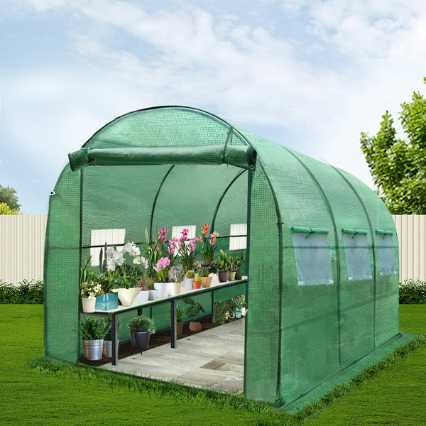 Greenfingers Greenhouse Garden Shed House 3X2x2m Storage Lawn Greenhouses