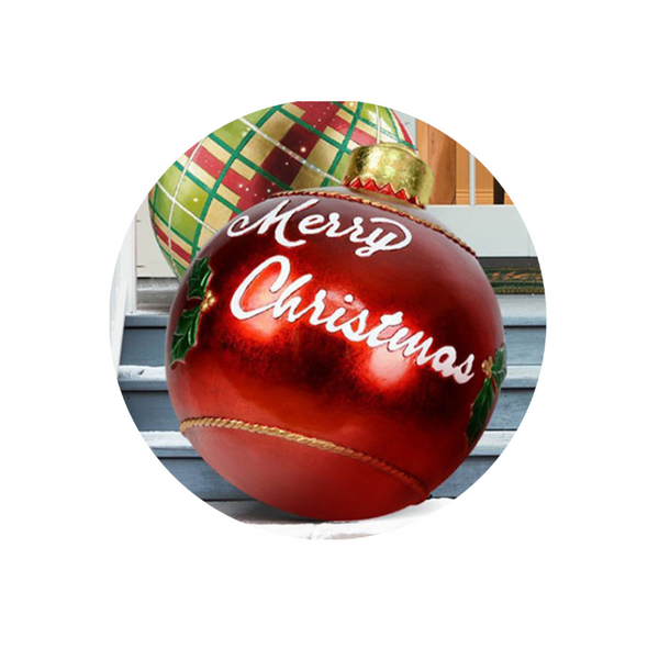 Giant Christmas Ornament Ball Outdoor Pvc 60Cm Inflatable Bauble Seasonal Decorations