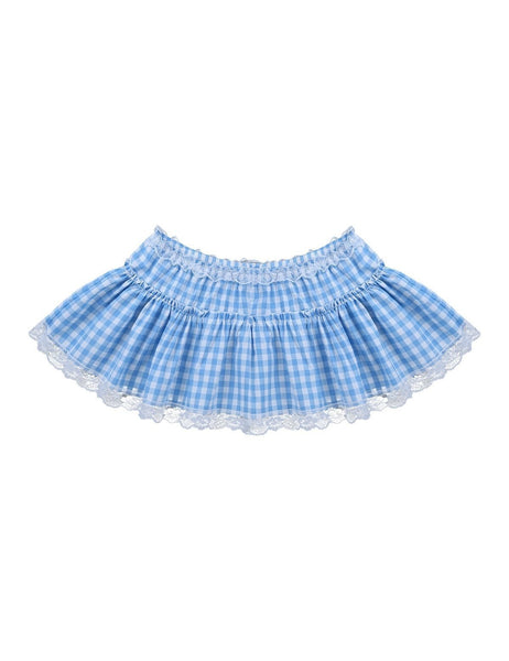 Gingham Micro Skirt