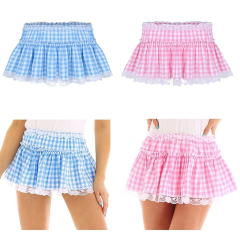 Gingham Micro Skirt