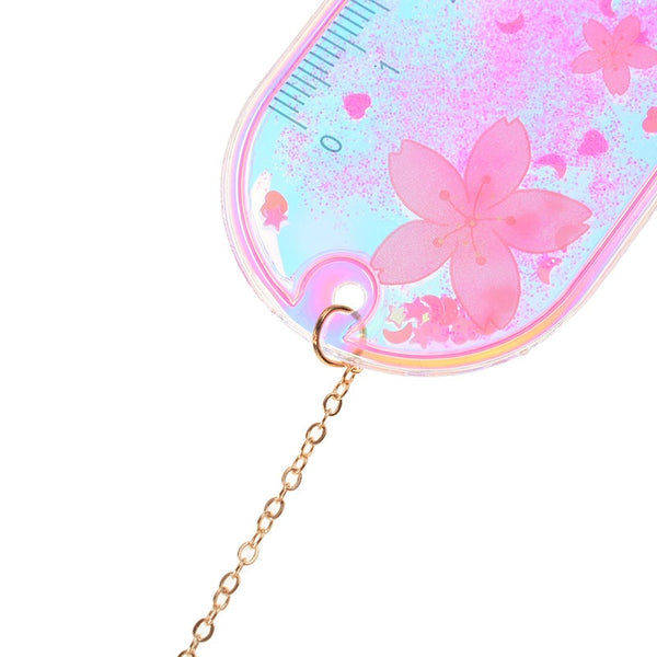 Girl Ruler Flow Sand Oil Sweet Drawing Template Lace Laser School Supplies