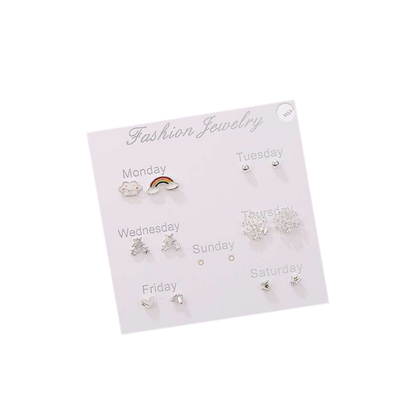 Veile Studios Girls' Simple And Lovely Suit Personality Student 1 Earrings