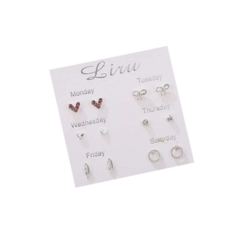 Girls'earrings Simple And Lovely Earrings Suit Personality Student 6
