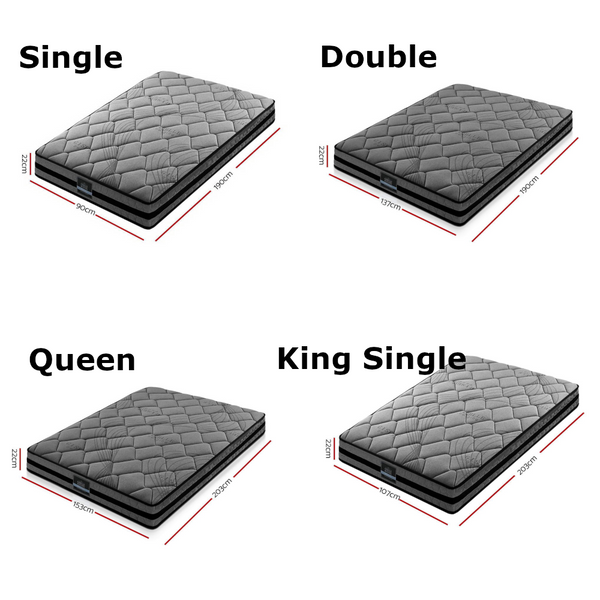 Giselle 22Cm Mattress Medium Firm Double Mattresses