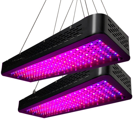 Green Fingers 2X 2000W Grow Lights Led Full Spectrum Indoor Plant All Stage Growth Grow Lights & Light Bulbs