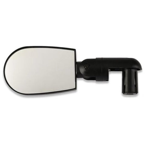 Glass Adjustable Rotate Flexible Bicycle Mini Rear View Mirror Black