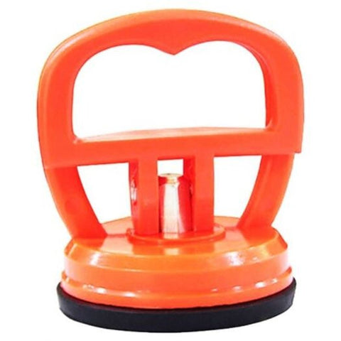 Glass Sucker Single Claw Vacuum Hand Lift Pumpkin Orange 1Pc