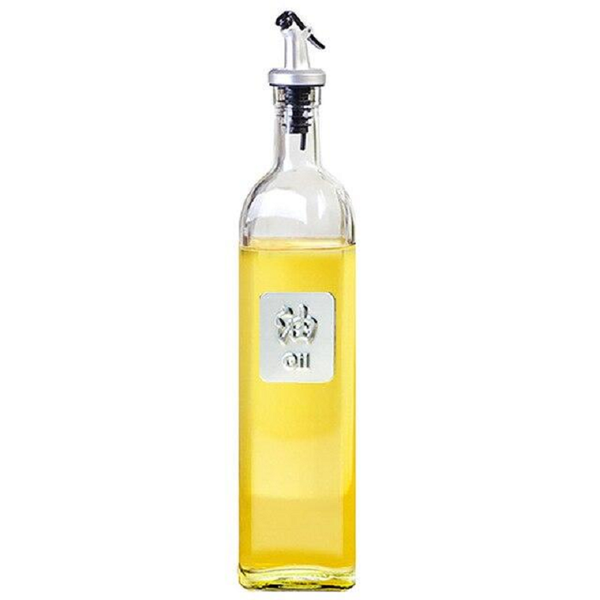 Glass Oil Bottle With Label Kitchen Tools Accessories 250Ml 500Ml