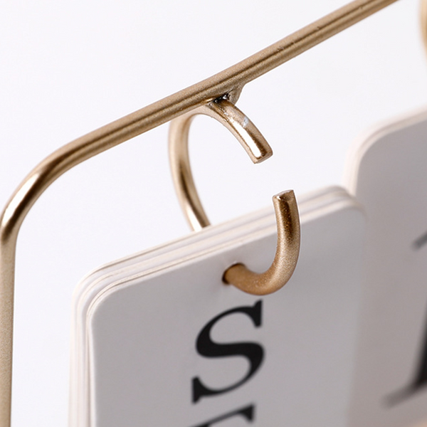 Glass Vase Flipping Calendar Home Office Desktop Organizer Calendars (Current)