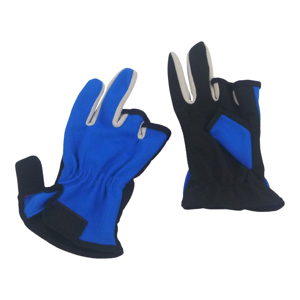 Bstc 3 Finger Blue Gloves