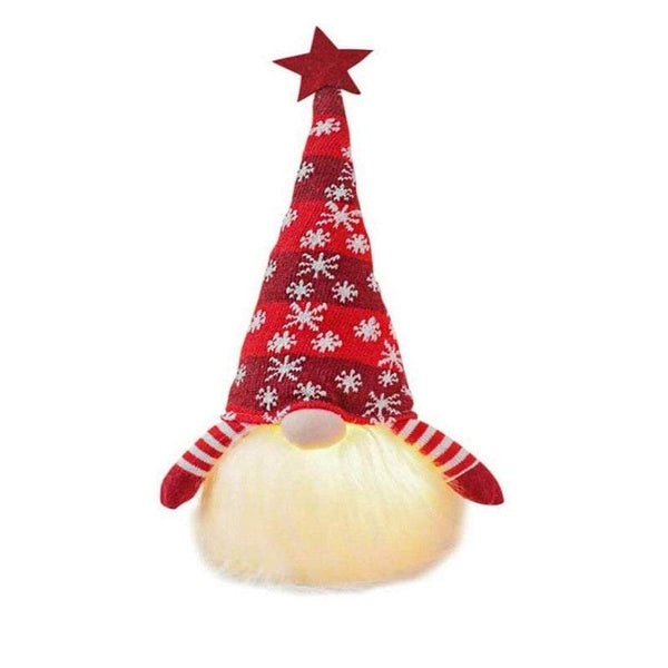 Dolls Glowing Plush Dwarf Cute Funny Faceless Christmas Ornaments With Light Seasonal Decorations