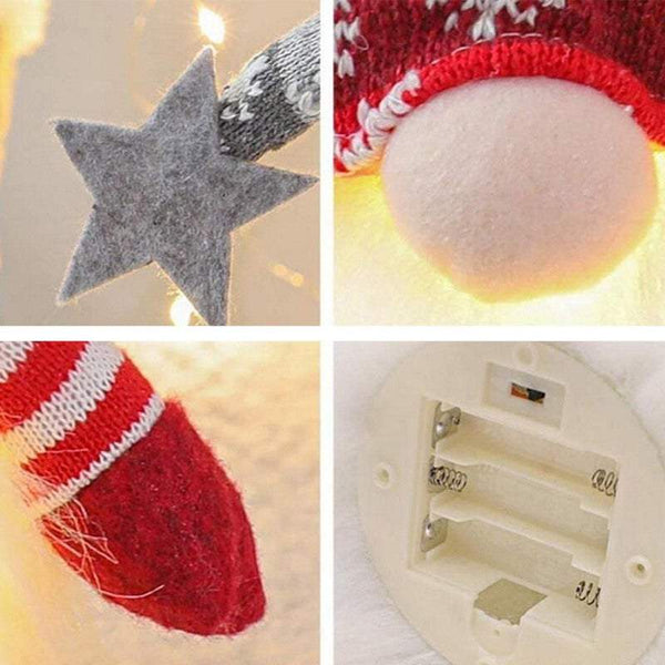 Dolls Glowing Plush Dwarf Cute Funny Faceless Christmas Ornaments With Light Seasonal Decorations