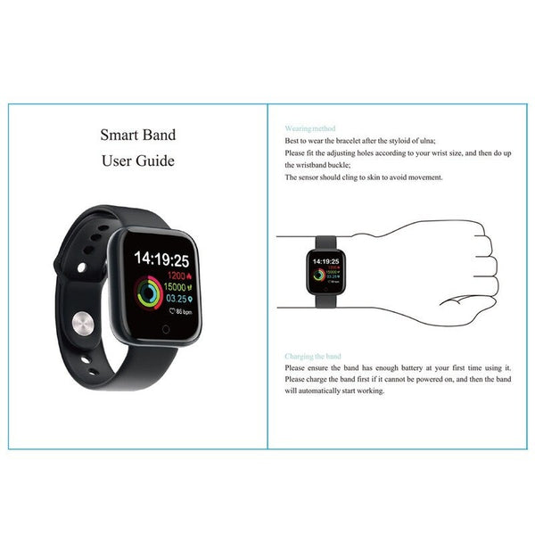 Gm20 Intelligent Watch Color Screen Bt Sports Ip67 Waterproof Steps Counting Blood Pressure Heart Rate Monitoring Fitness Smart Watches