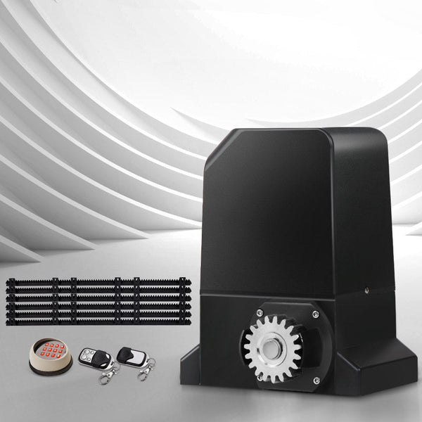 Lockmaster Auto Electric Sliding Gate Opener 1000Kg Keypad 6M Rails Gate Openers