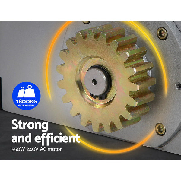 Lockmaster Electric Sliding Gate Opener 1800Kg With Keypad Remote 4M Rail Gate Openers