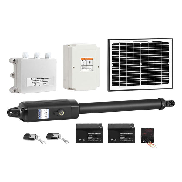 Lockmaster Automatic Full Solar Power Swing Gate Opener Kit 600Kg Gate Openers
