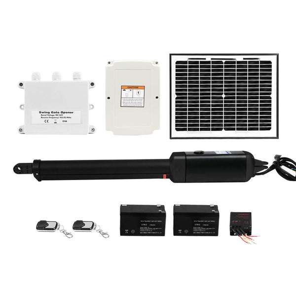 Lockmaster Automatic Full Solar Power Swing Gate Opener Kit 600Kg Gate Openers
