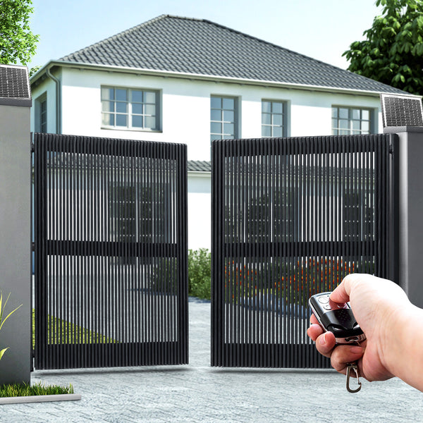 Lockmaster Swing Gate Opener Auto 20W Solar Power Electric Remote Control 800Kg Gate Openers