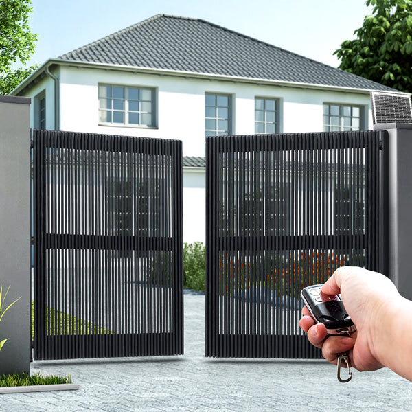 Lockmaster Swing Gate Opener Auto Solar Power Electric Kit Remote Control 1000Kg Gate Openers