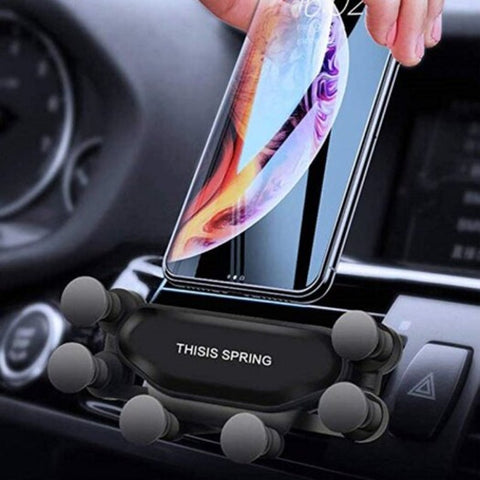 Auto Clamping Car Gravity Phone Holder Gray Cloud