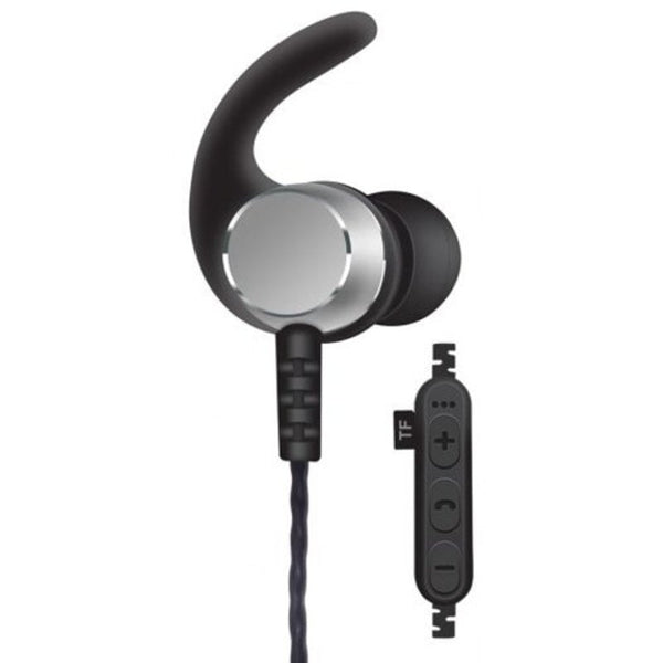 Noise Cancelling Bluetooth Wireless Sports Headset With Tf Slot Grey