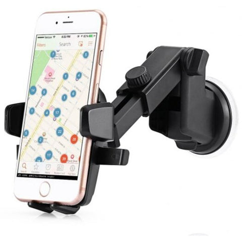 Universal Rotary Car Mount Phone Holder Black Mounts & Holders