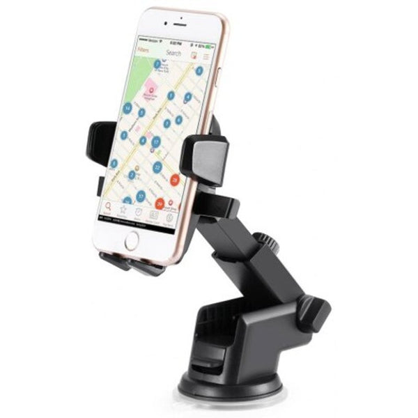 Universal Rotary Car Mount Phone Holder Black Mounts & Holders