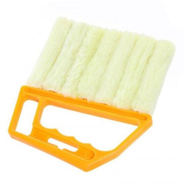Window Cleaning Brush Air Conditioner Duster Cleaner Washable Yellow