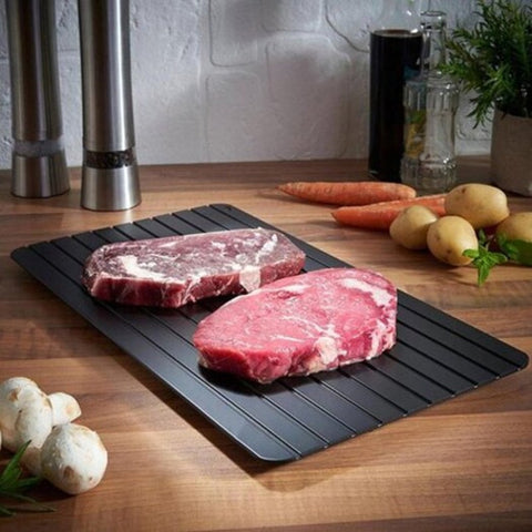 Zis D004 Non Stick Kitchen Tool Fast Defrosting Tray Black