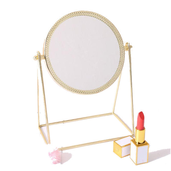 Golden Makeup Mirror Decor Desktop Table Makeup Mirrors