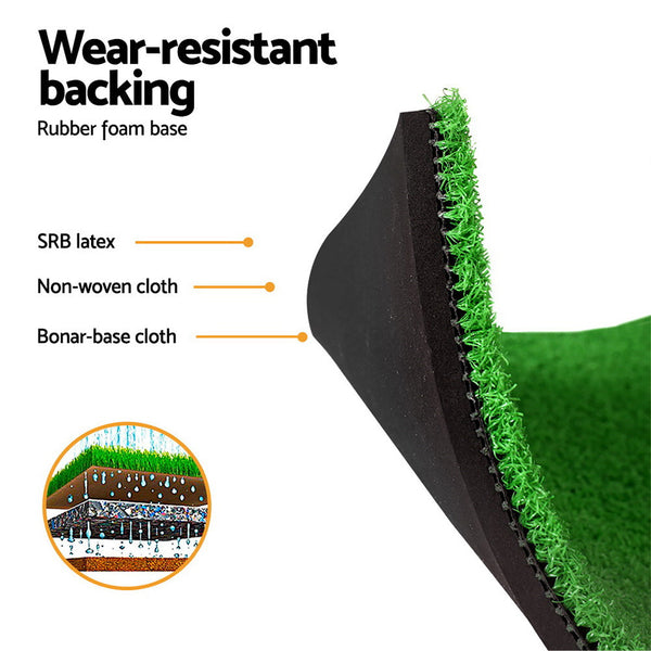 Everfit Golf Hitting Mat Portable Drivingrange Practicetraining Aid 3 In 1 Nets Cages & Mats