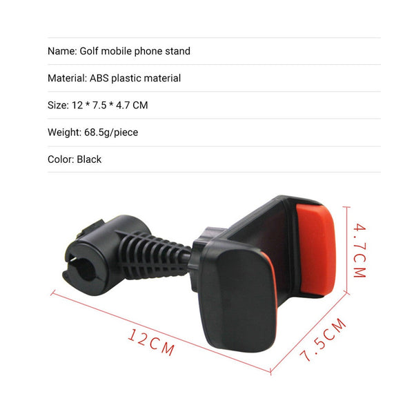 Golf Clubs Practice Cell Phone Mount Universal Recording Bracket Clip Training Aid Holder For Swing Alignment Mounts & Holders