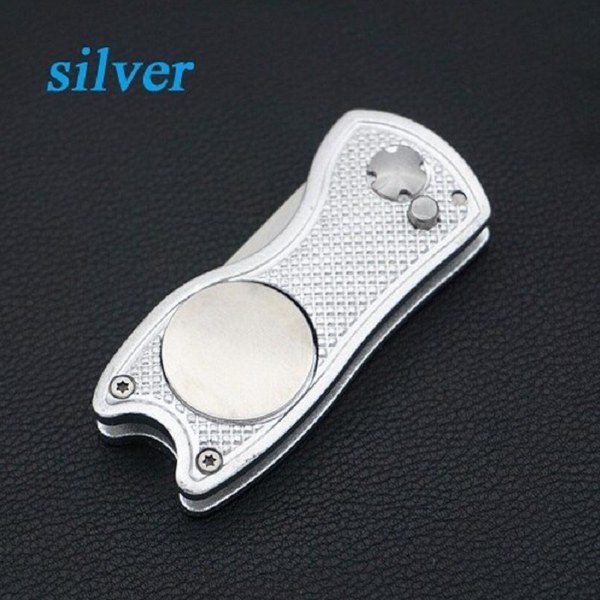 Foldable Golf Divot Repair Tool Marker Pitch Cleaner Pitchfork Accessories Putting Fork Divot Tools