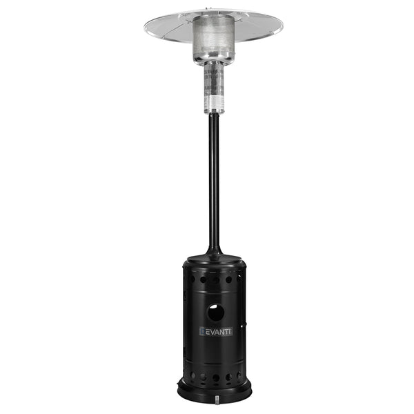 Devanti Gas Patio Heater Black And Silver Patio Heaters