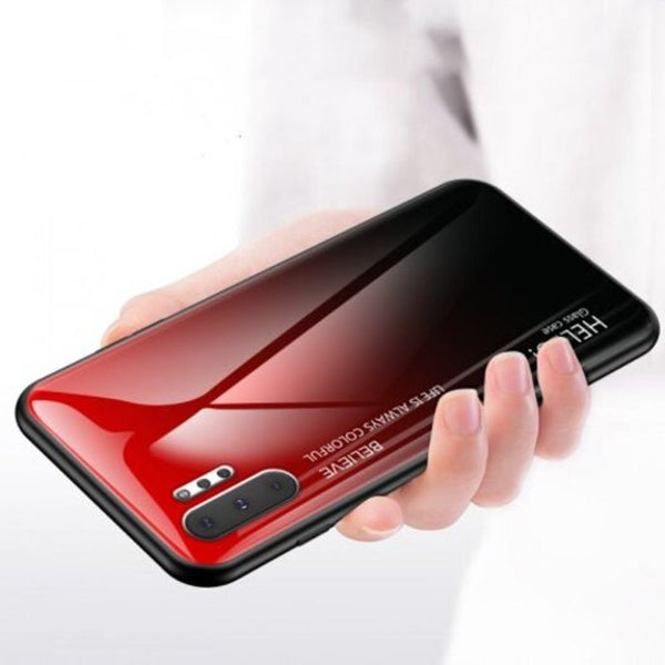 Gradient Tempered Glass Phone Case For Samsung Galaxy Note 10 Pro Multi A
