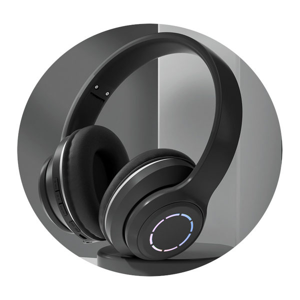 Gradient Colour Bluetooth Headset Cute Foldable Wireless Headphones