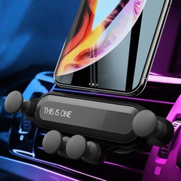 Gravity Car Phone Mount Air Vent Universal Holder Black Mounts & Holders
