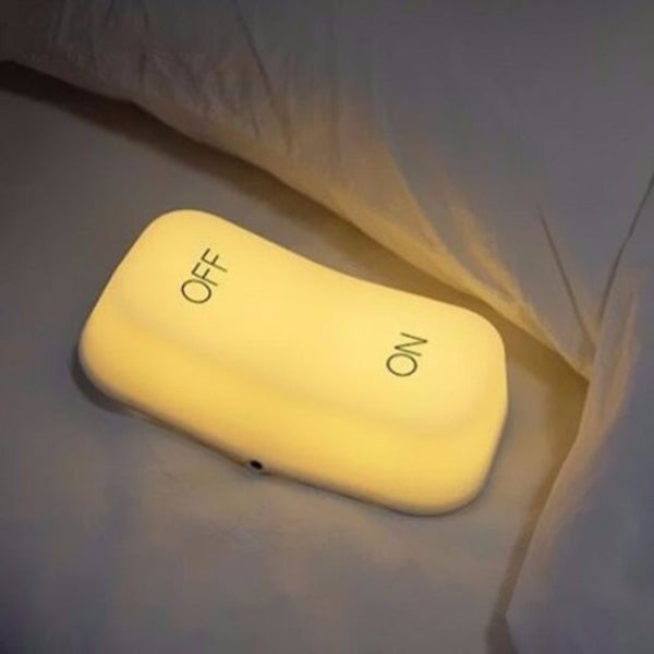 Gravity Sensing On And Off Switch Usb Charging Night Light Bedside Lamp Milk White Yellow