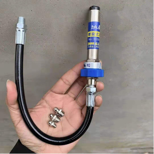 Grease Gun Hose Nozzle Adapter Connector Kit Grease Guns