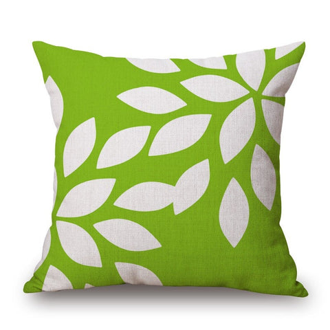 Green Cotton Linen Pillow Cover Cushions & Decorative Pillows