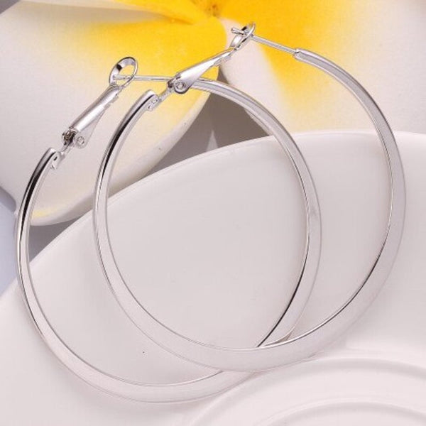 Veile Studios Green Platinum Round E949 C Silver Earrings