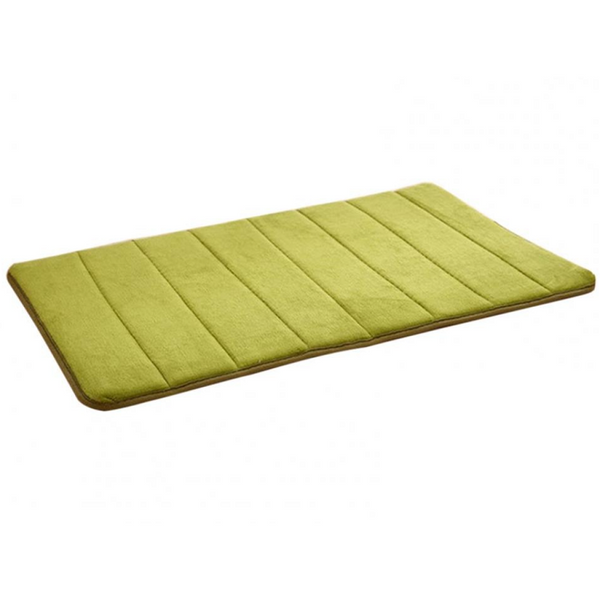 Kitchen Bathroom Non Slip Mat Absorbent Rug Coral Velvet Memory Green Bath Mats Rugs & Toilet Covers