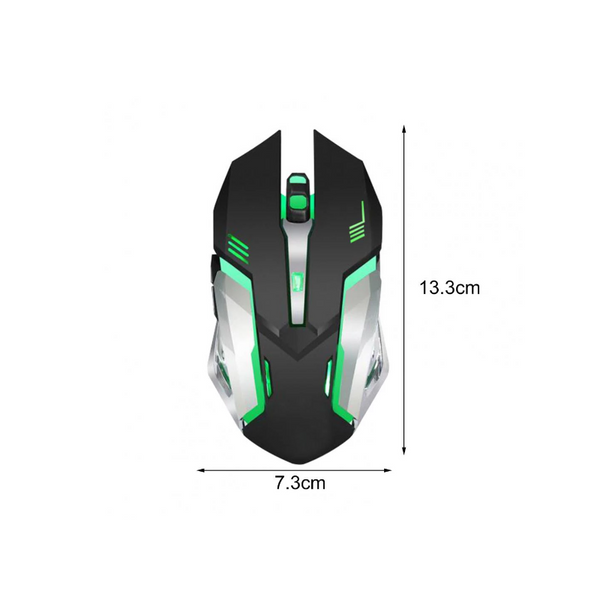 Wireless Gaming Mouse 2400Dpi Rechargeable 7 Color Backlit 2.4G 10 Meters Transmission Distance Mice Trackballs & Touchpads
