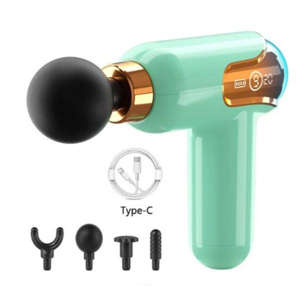 Lcd Display Massage Gun Portable Electronic Massager Neck Whole Body Muscle Massagers