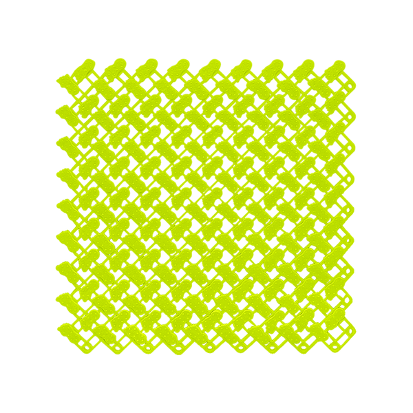 Splicing Mat Green 25X25cm 10Pcs Non Slip Bathroom Mesh Drainage Carpet Bath Mats Rugs & Toilet Covers