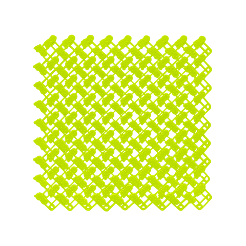 Splicing Mat Green 25X25cm 10Pcs Non Slip Bathroom Mesh Drainage Carpet Bath Mats Rugs & Toilet Covers