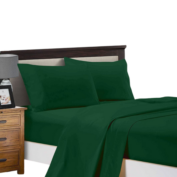 Fabric Fantastic 1000Tc Ultra Soft King Single Size Bed Flat & Fitted Sheet Set Sheets