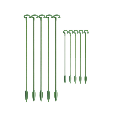 Green Fiberglass Reusable Plant Support Stake Lawn Stakes