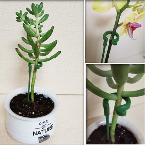 Green Fiberglass Reusable Plant Support Stake Lawn Stakes