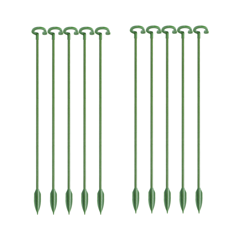 Green Fiberglass Reusable Plant Support Stake Lawn Stakes